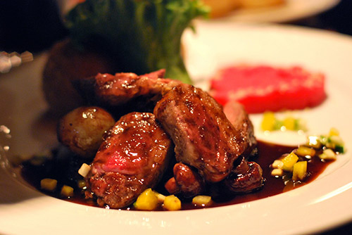 meat and vegetables for main entree